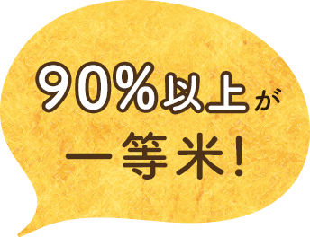 90%以上が一等米