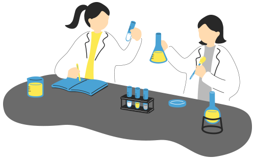 研究者のイラスト