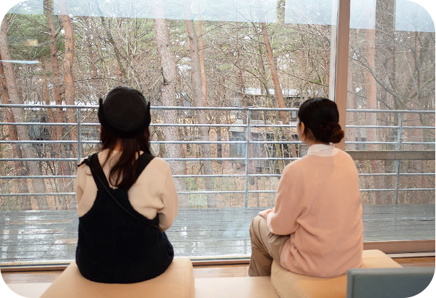 休憩している様子